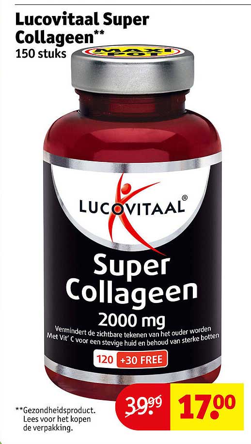 Lucovitaal Super Collageen 150 stuks 120 +30 FREE