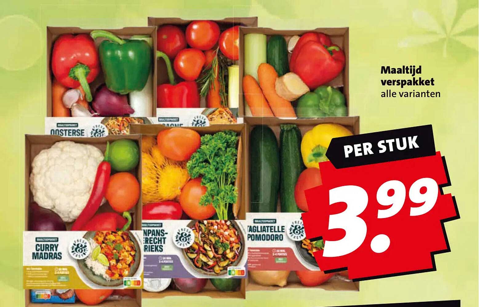 Maaltijd verspakket alle varianten PER STUK