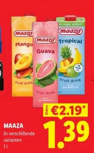 MAAZA In verschillende varianten 1 l