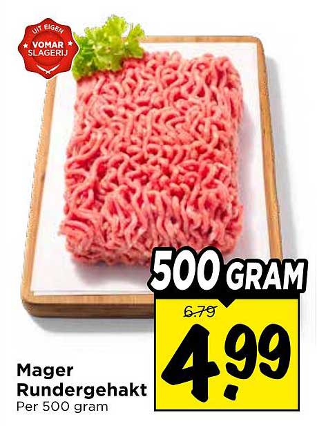 Mager Rundergehakt Per 500 gram