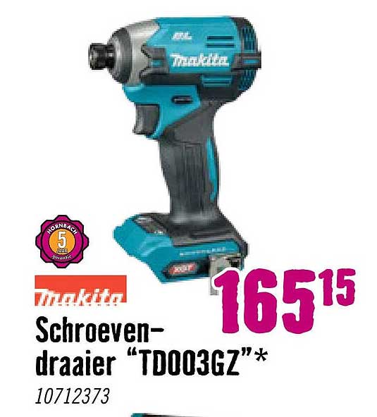Makita Schroevendraaier “TD003GZ”*