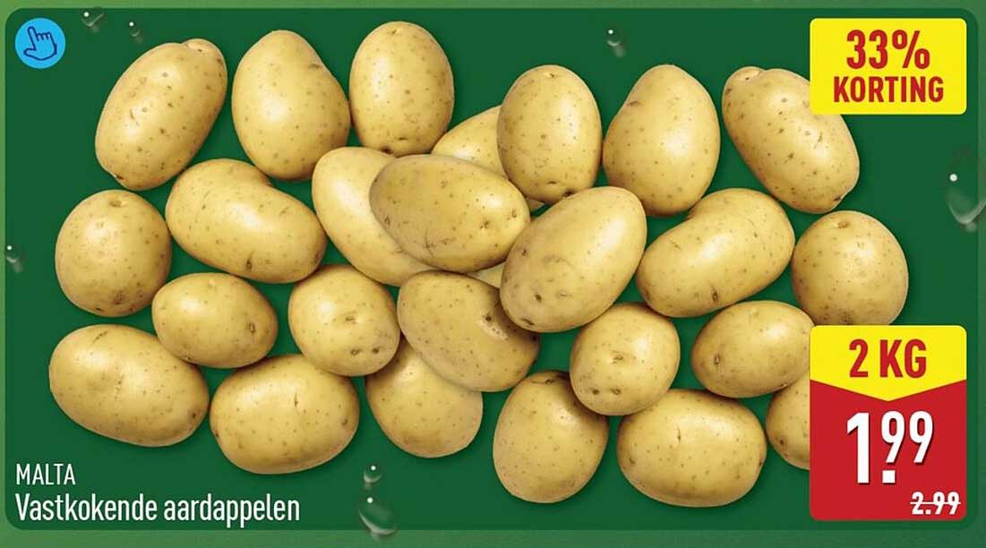 MALTA Vastkokende aardappelen 33% korting