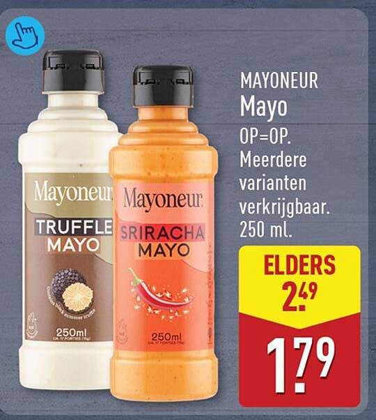 MAYONEUR Mayo OP=OP. Meerdere varianten verkrijgbaar. 250 ml.