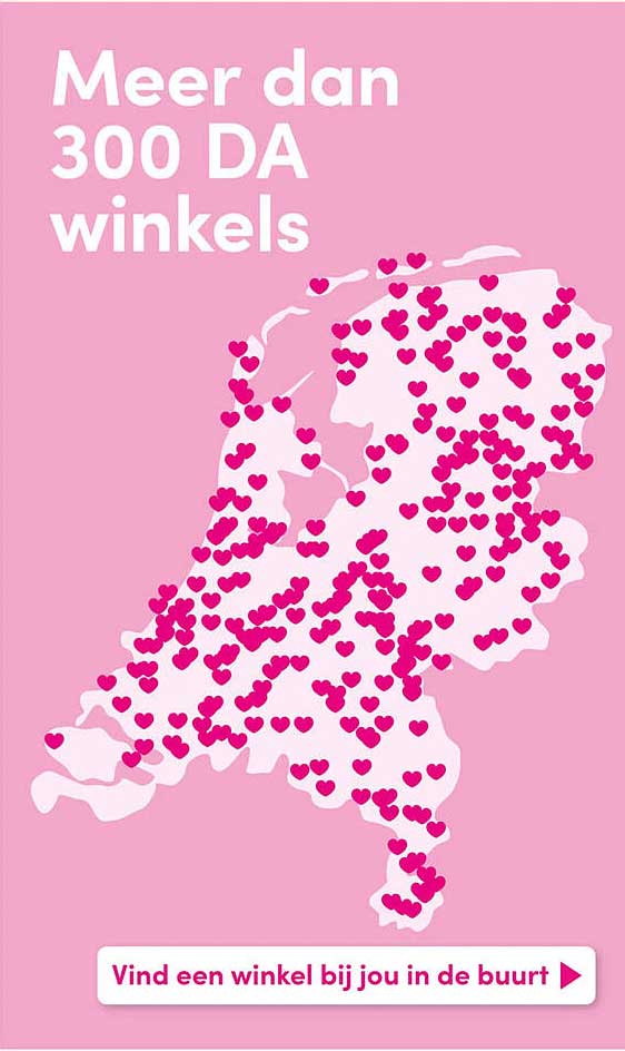 Meer dan 300 DA winkels