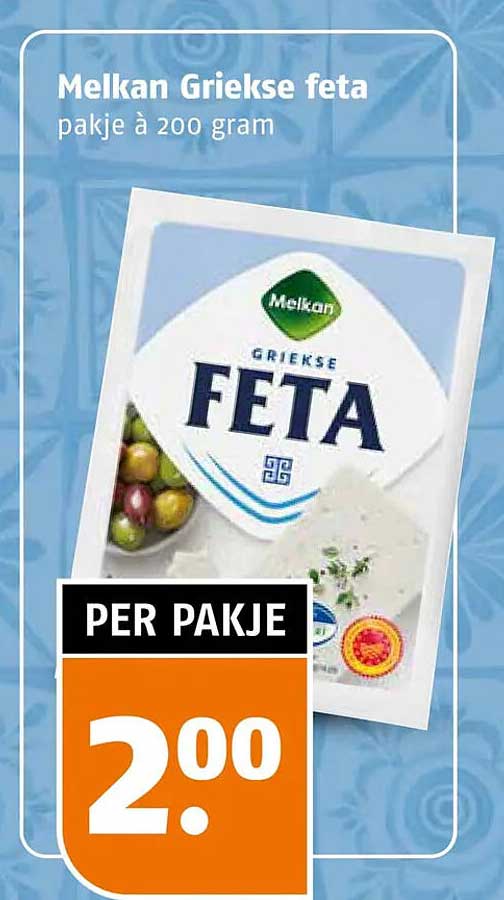 Melkan Griekse feta pakje à 200 gram