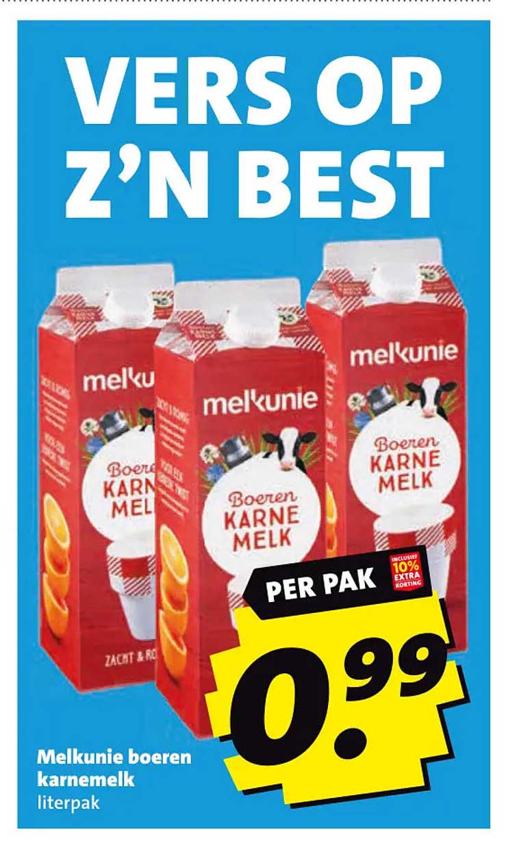 Melkunie boeren karnemelk literpak