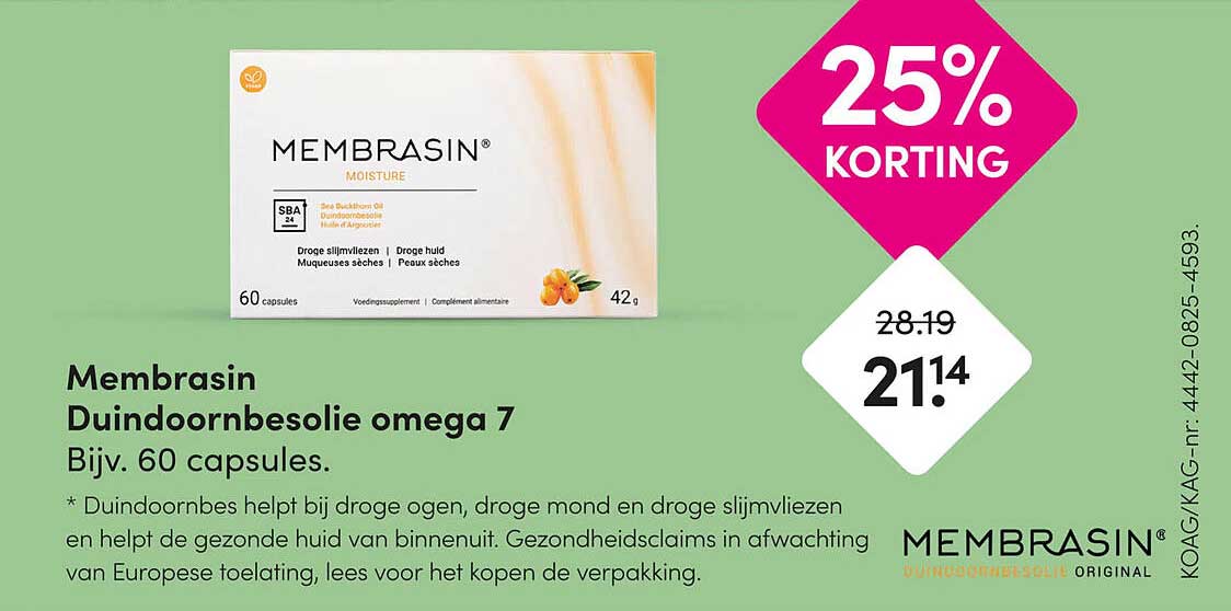 Membrasin Duindoornbesolie omega 7