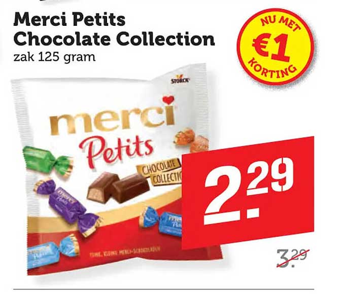 Merci Petits Chocolate Collection zak 125 gram