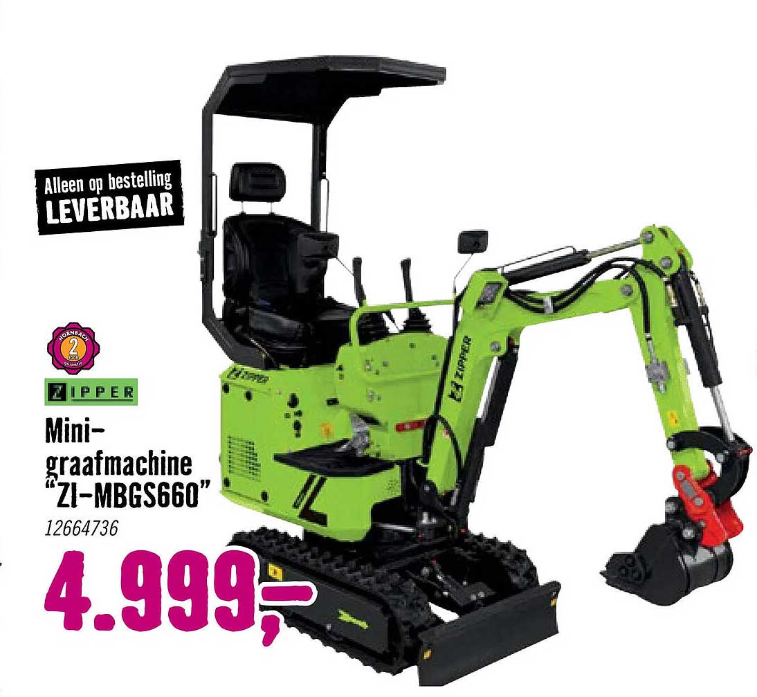 Mini-graafmachine “ZI-MBGS660”