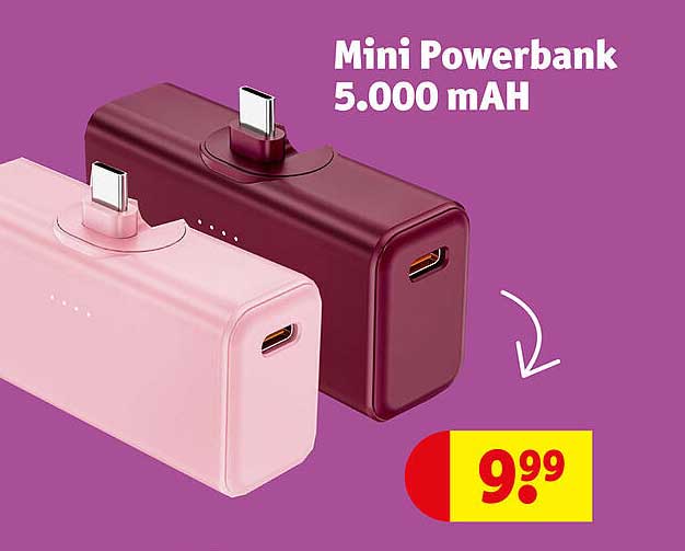 Mini Powerbank 5.000 mAH