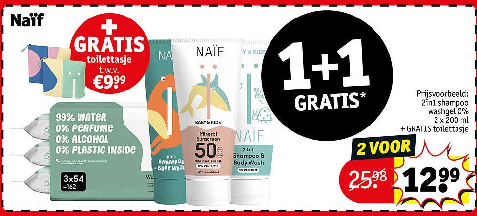 Naïf 1+1 gratis*