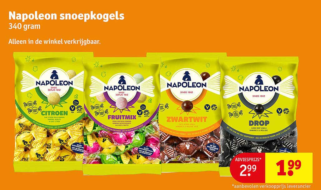 Napoleon snoepkogels 340 gram