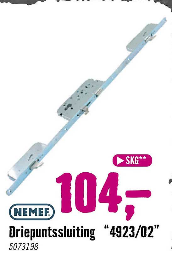 NEMEF Driepuntssluiting “4923/02” SKG**