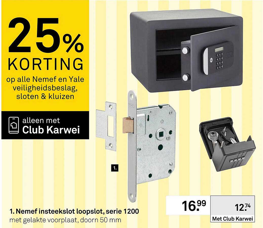 Nemef insteekslot loopslot, serie 1200