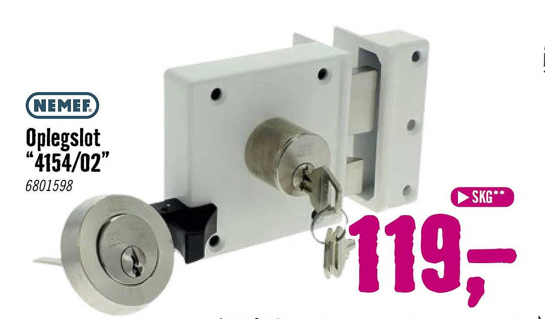 NEMEF Oplegslot “4154/02”