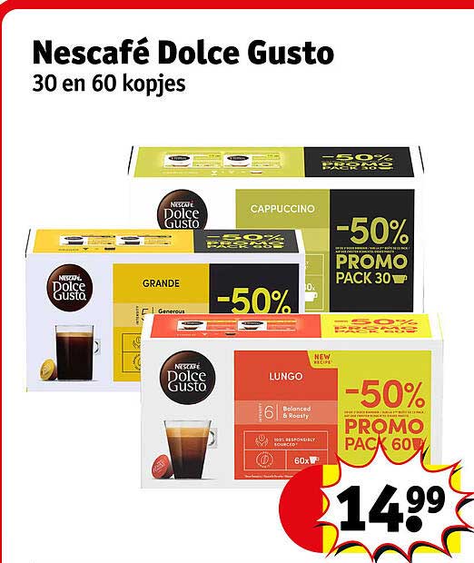 Nescafé Dolce Gusto 30 en 60 kopjes