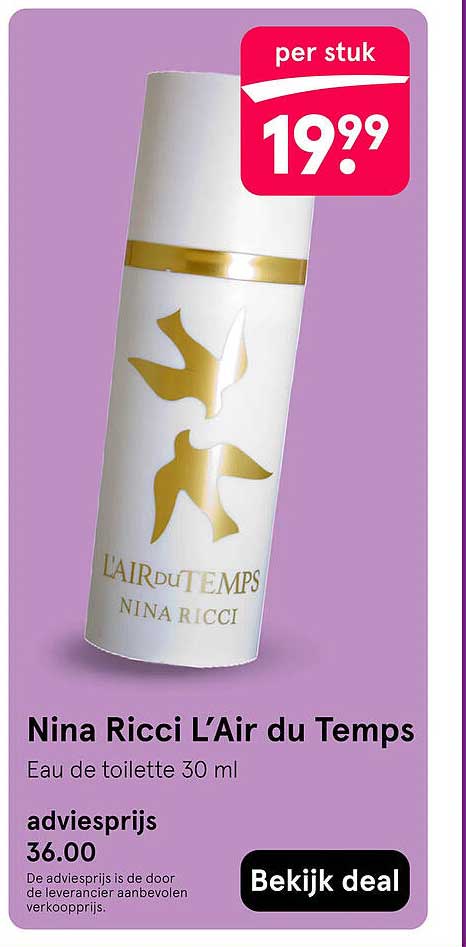 Nina Ricci L’Air du Temps Eau de toilette 30 ml