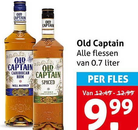 Old Captain Alle flessen van 0.7 liter PER FLES