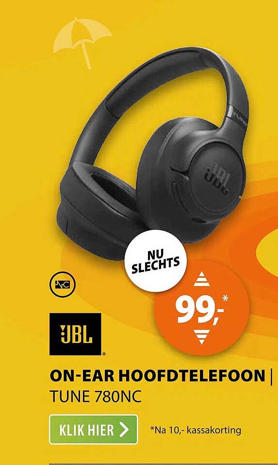 ON-EAR HOOFDTELEFOON TUNE 780NC