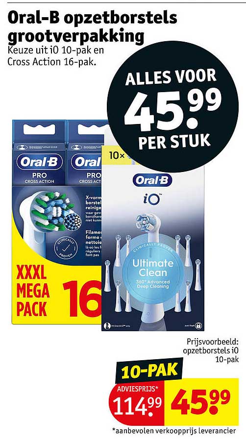 Oral-B opzetborstels grootverpakking