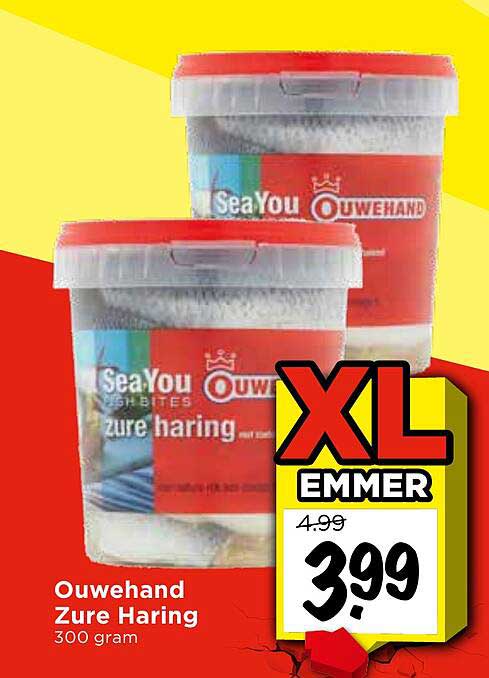 Ouwehand Zure Haring 300 gram XL Emmer