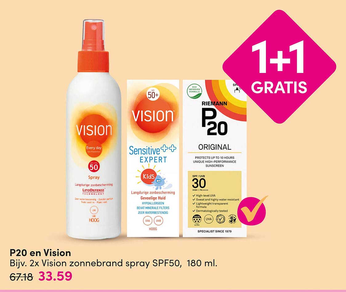 P20 en Vision 1+1 GRATIS