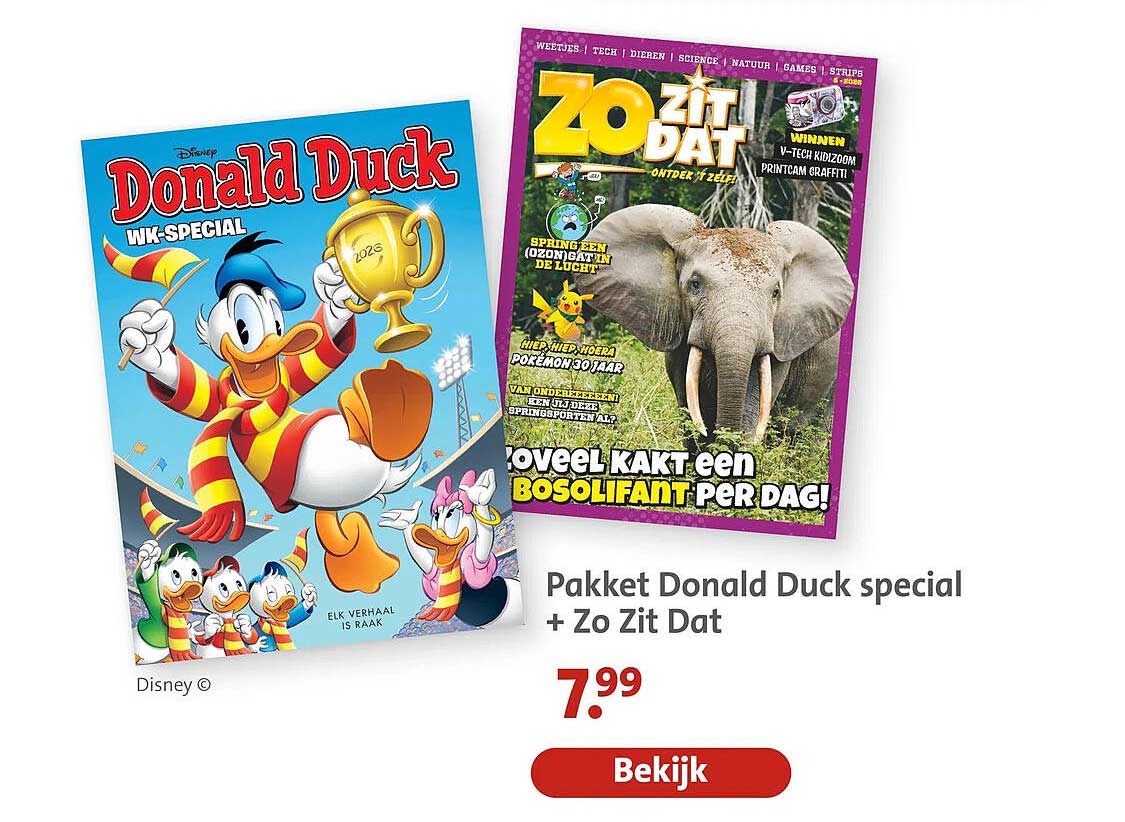 Pakket Donald Duck special + Zo Zit Dat