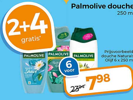 Palmolive douche 250 ml 2+4 gratis
