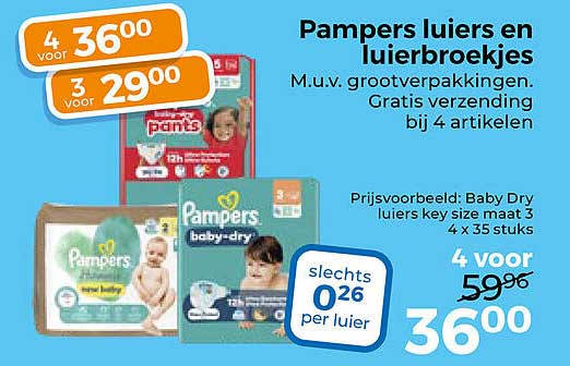Pampers luiers en luierbroekjes