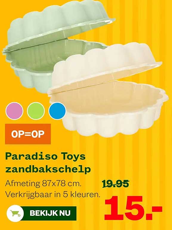 Paradiso Toys zandbakschelp