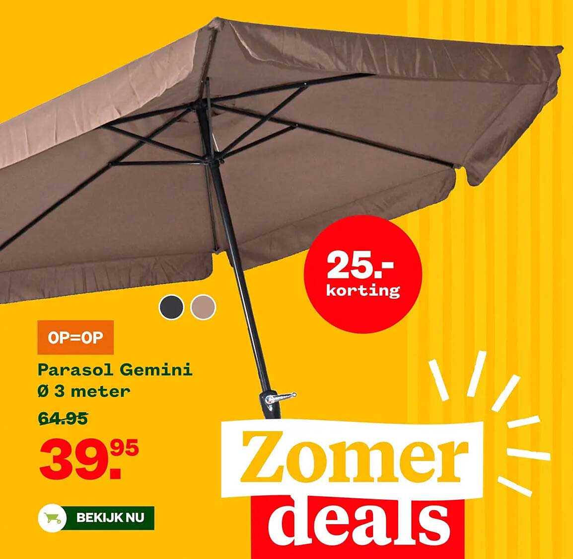 Parasol Gemini Ø 3 meter