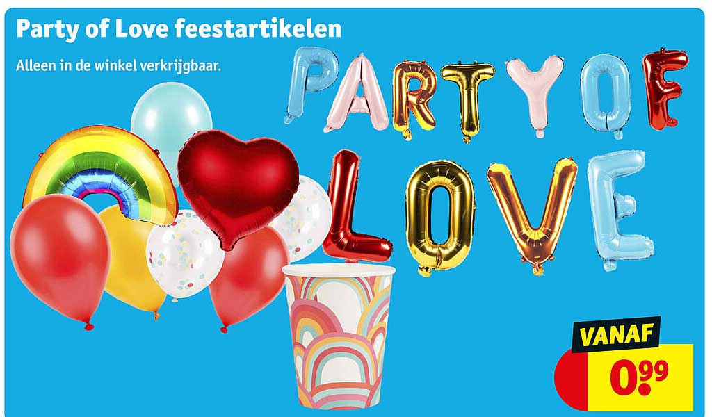 Party of Love feestartikelen