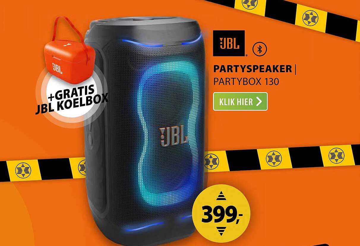 PARTYSPEAKER PARTYBOX 130 +GRATIS JBL KOELBOX