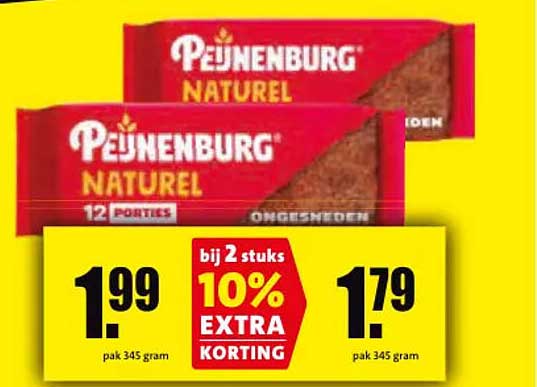 Peijnenburg Naturel bij 2 stuks 10% extra korting