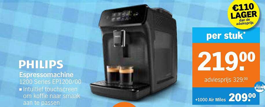 PHILIPS Espressomachine 1200 Series EP1200/00