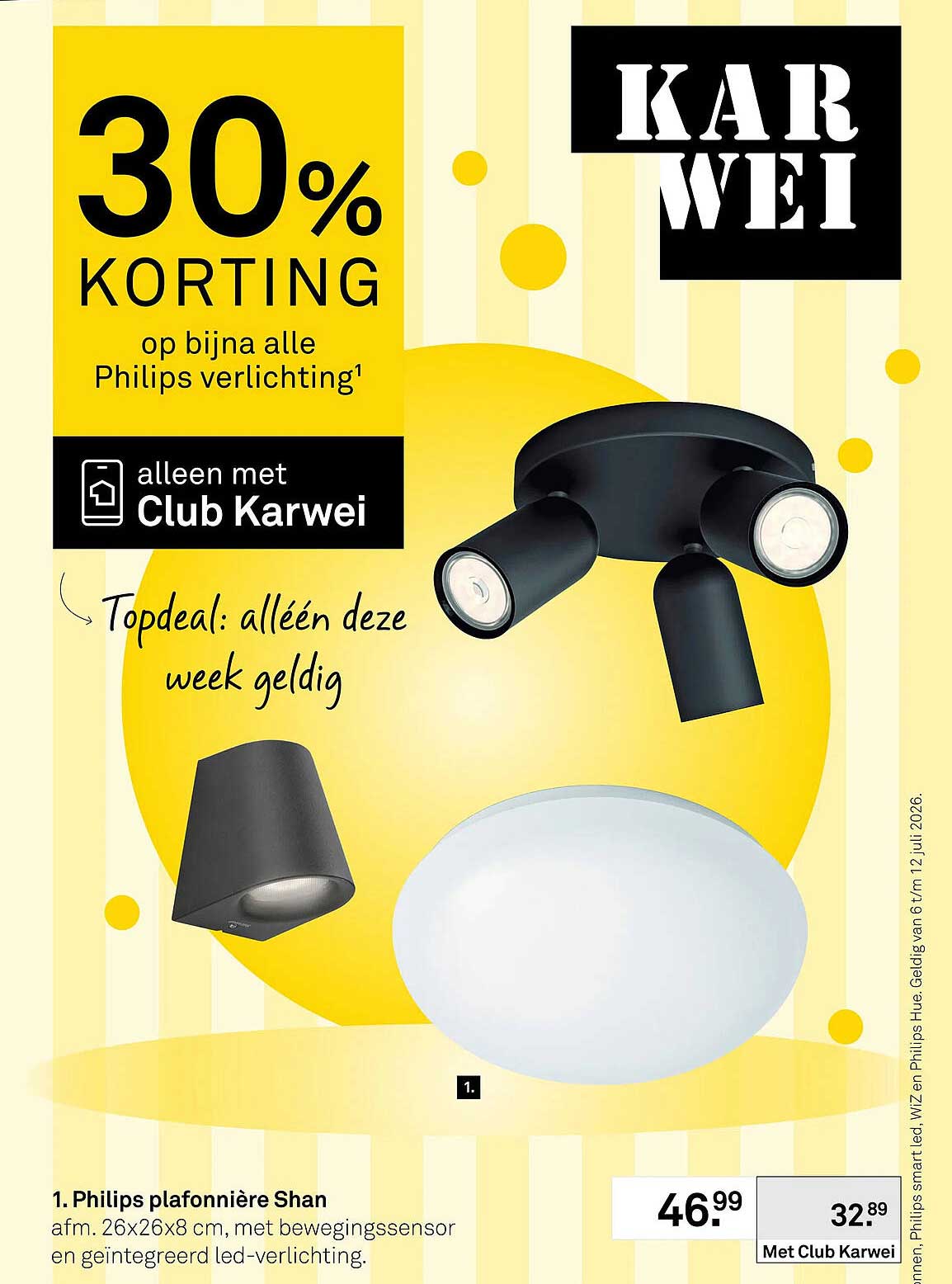 Philips plafondlamp Shan 30% korting