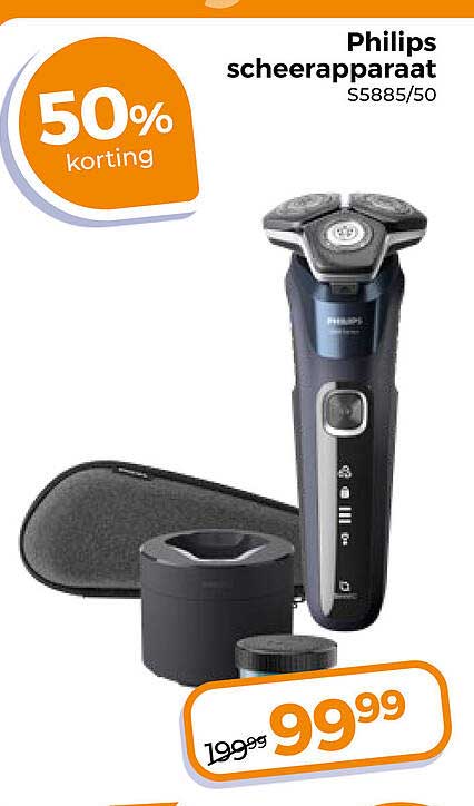 Philips scheerapparaat S5885/50 50% korting