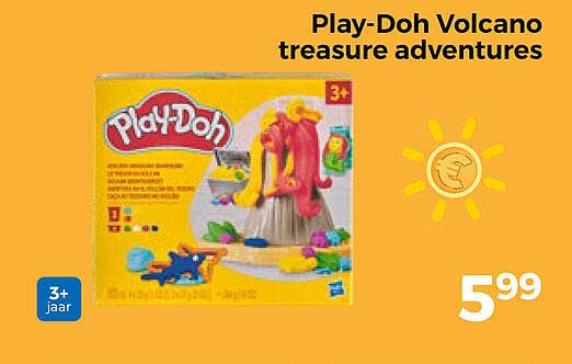 Play-Doh Volcano treasure adventures