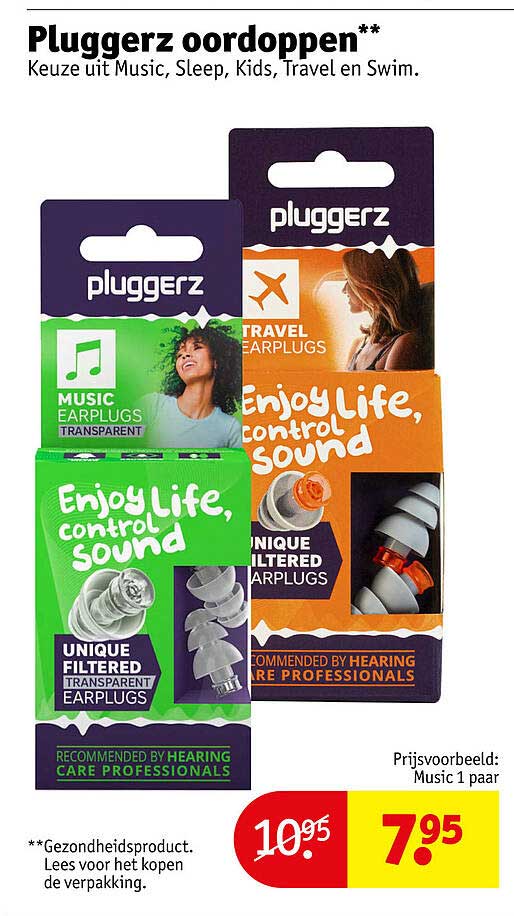 Pluggerz oordoppen**