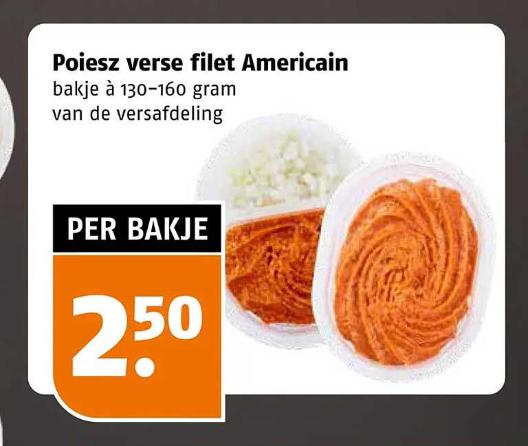 Poiesz verse filet Americain