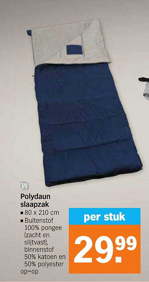 Polydaun slaapzak