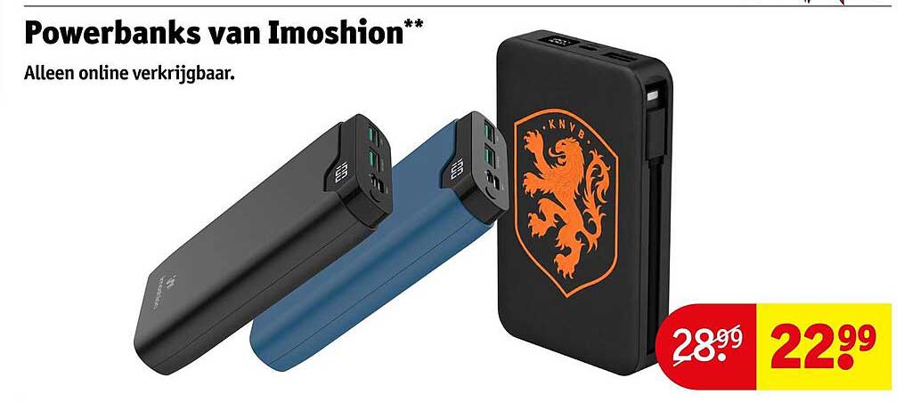 Powerbanks van Imoshion**