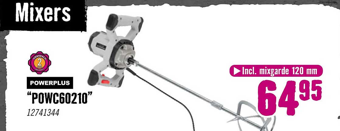 POWERPLUS "POWC60210" Incl. mixgarde 120 mm