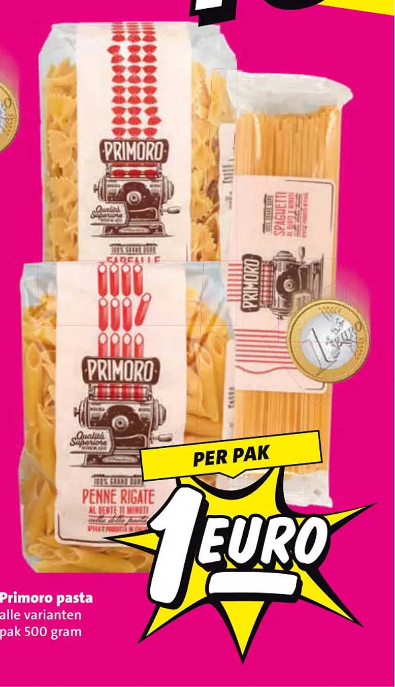 Primoro pasta alle varianten pak 500 gram PER PAK