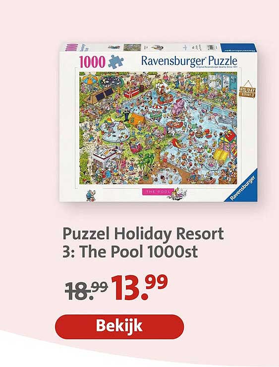 Puzzel Holiday Resort 3: The Pool 1000st
