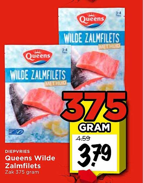 Queens Wilde Zalfilets 375 gram