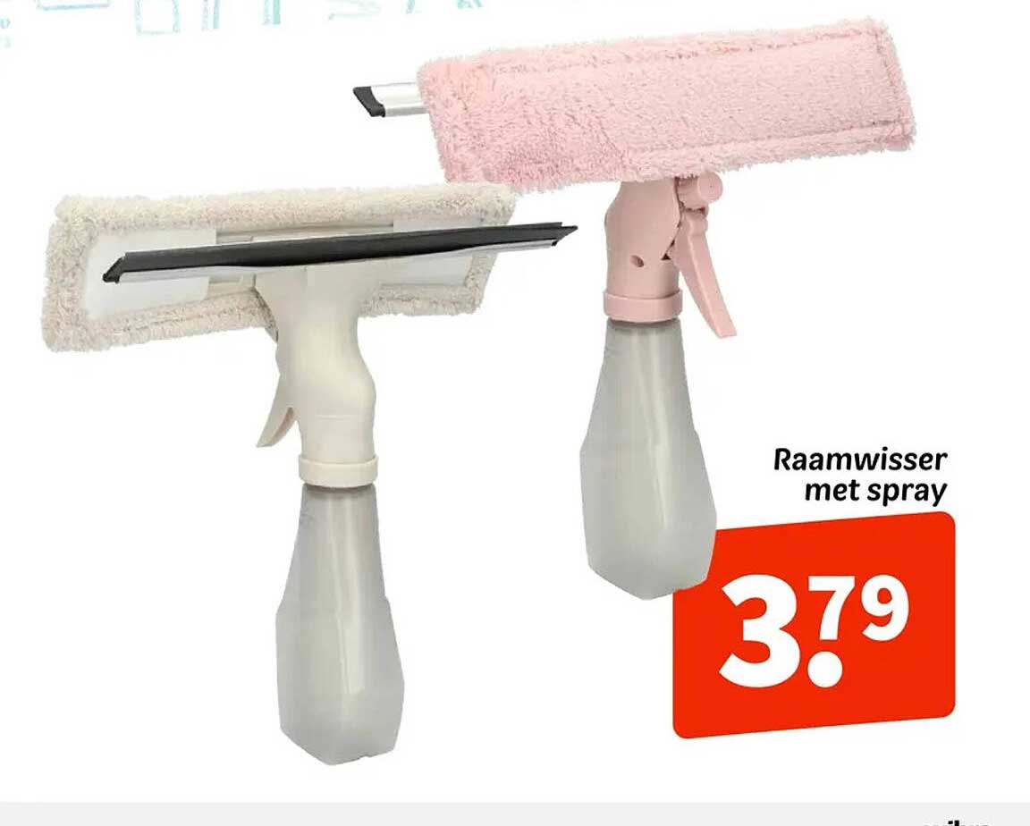 Raamwisser met spray