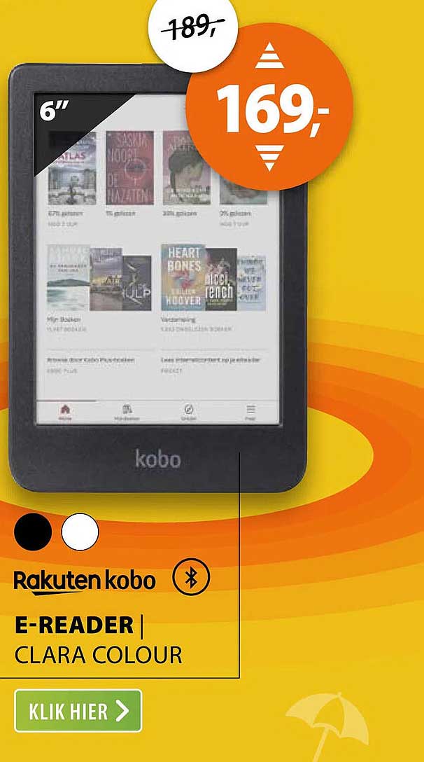 Rakuten kobo E-READER | CLARA COLOUR