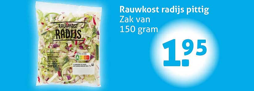 Rauwkost radijs pittig