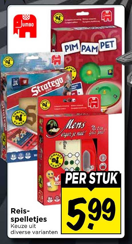 Reisspelletjes keuze uit diverse varianten